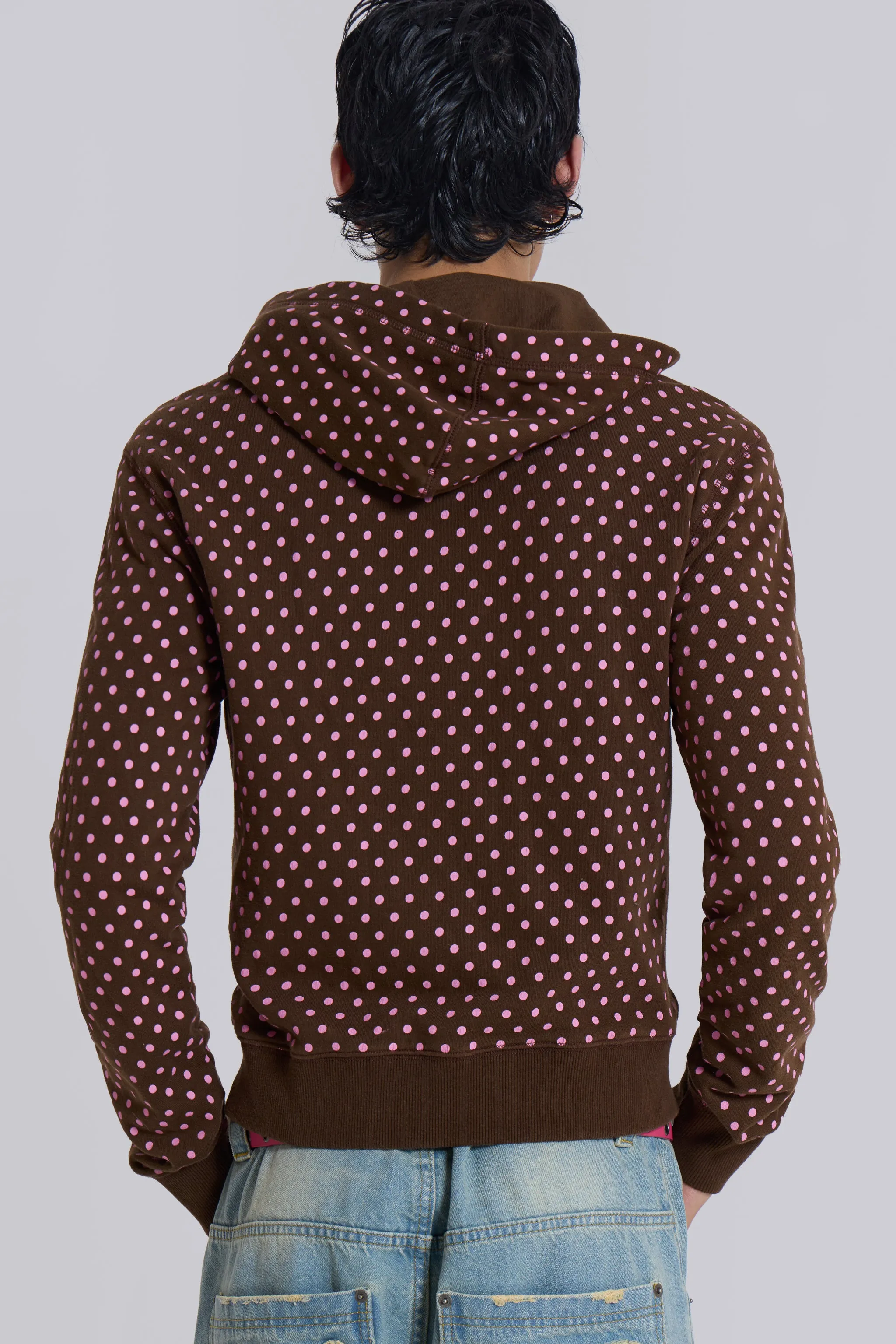 関税送料込【JADED LONDON】Polkadot Mini Monster Hoodie Mono Black Polkadot Mini Monster Hoodie | Jaded London