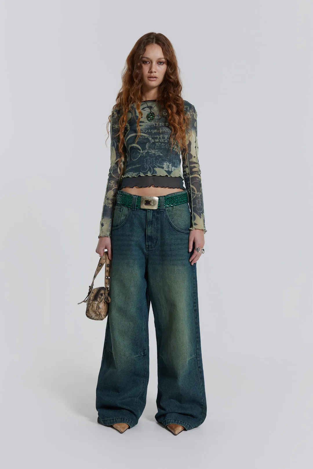 Primavera Mesh Long Sleeve Top sold by Jaded London product image thumbnail 5