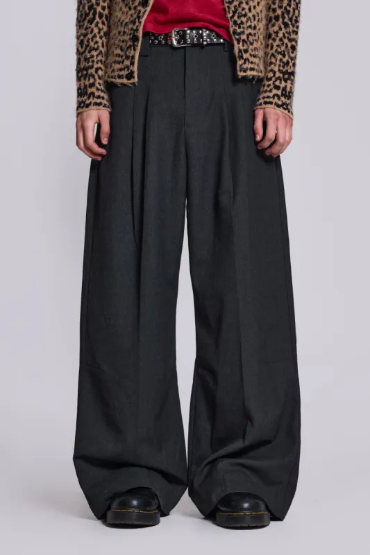 Goliath Charcoal Suit Pants sold by Jaded London