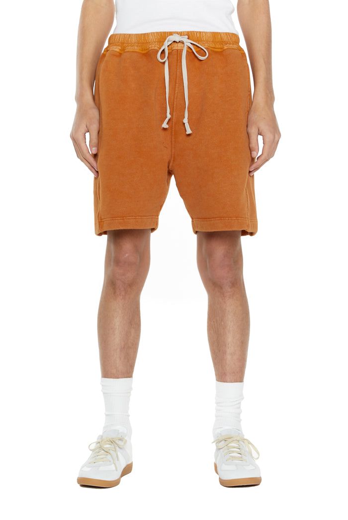 NTRLS Rust Orange Relaxed Shorts sold by Jaded London