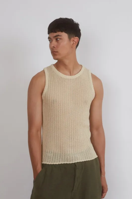 Amalfi Ecru Vest sold by Jaded London