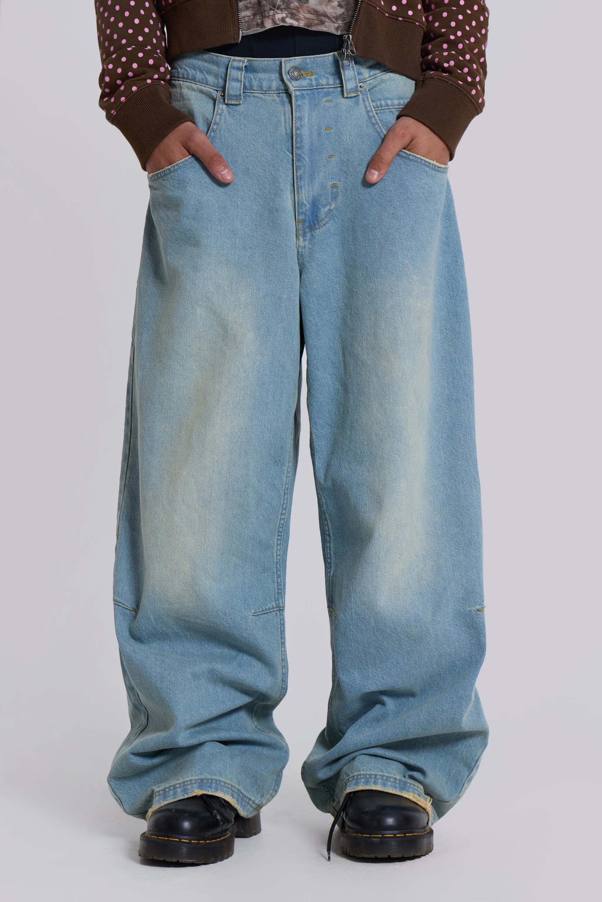 Light Wash J-L Colossus Jeans sold by Jaded London product image thumbnail 3