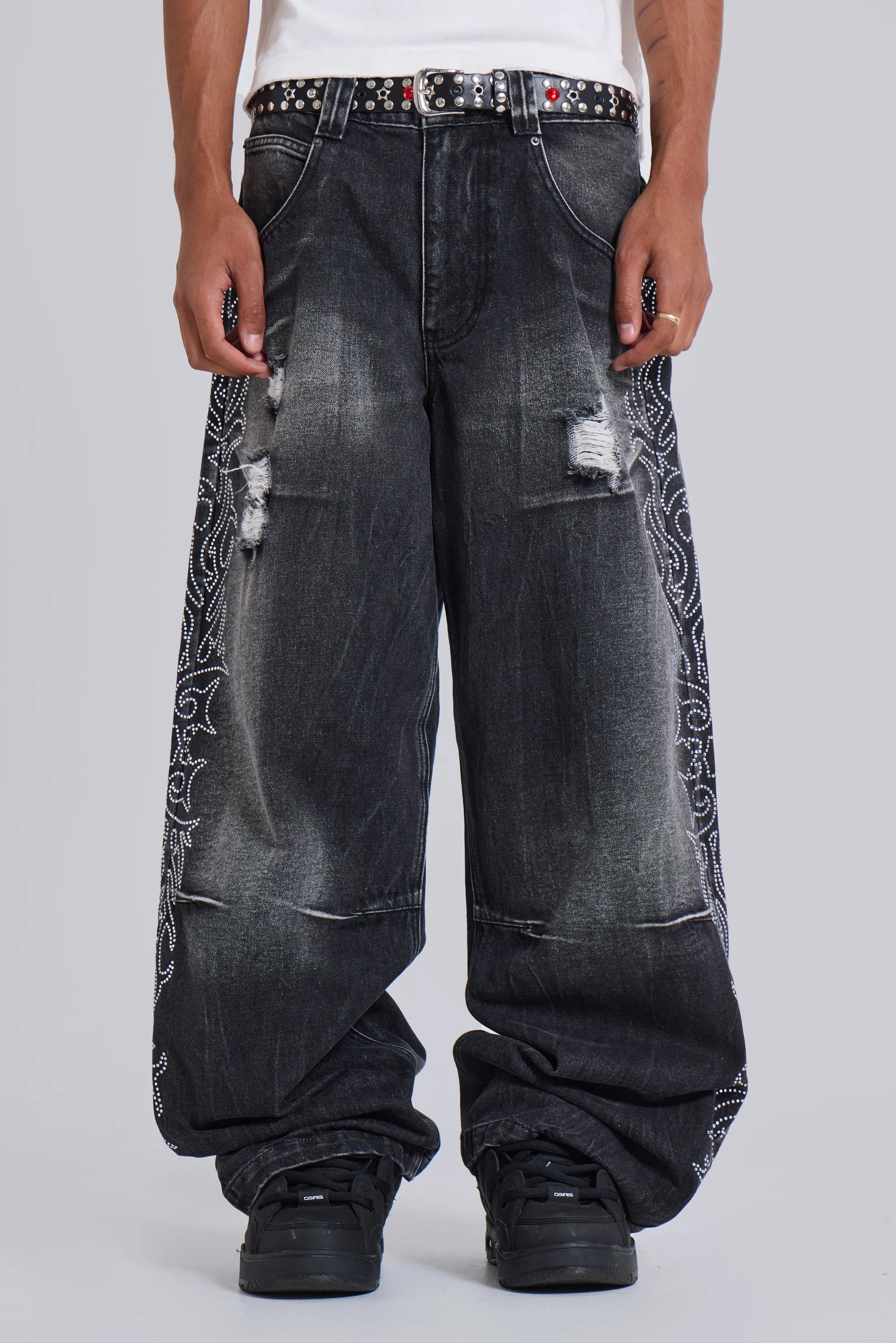 Crystalline Colossus Jeans sold by Jaded London