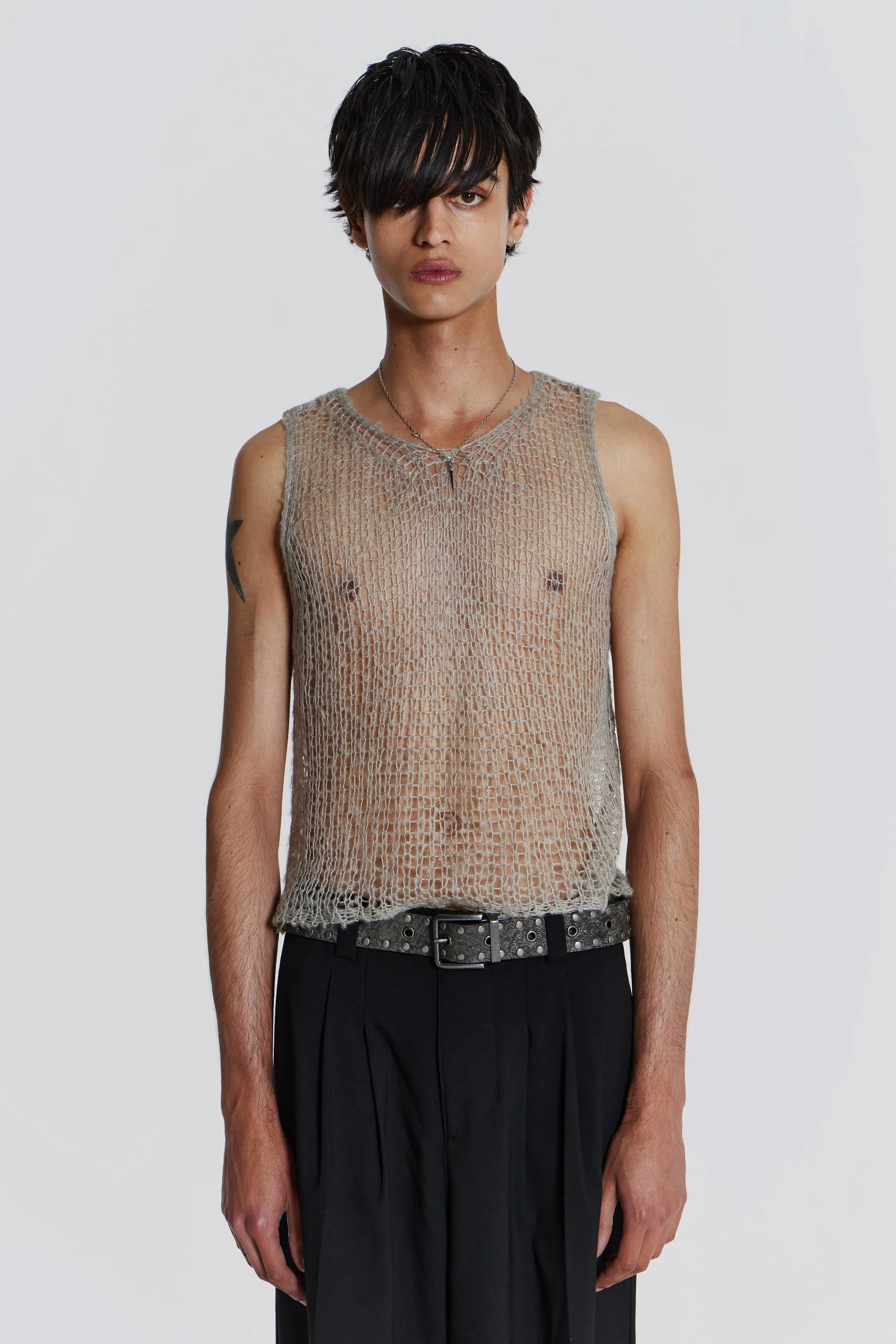 Dust Knit Tank sold by Jaded London