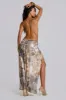 Sedona Metallic Leopard Maxi Dress sold by Jaded London