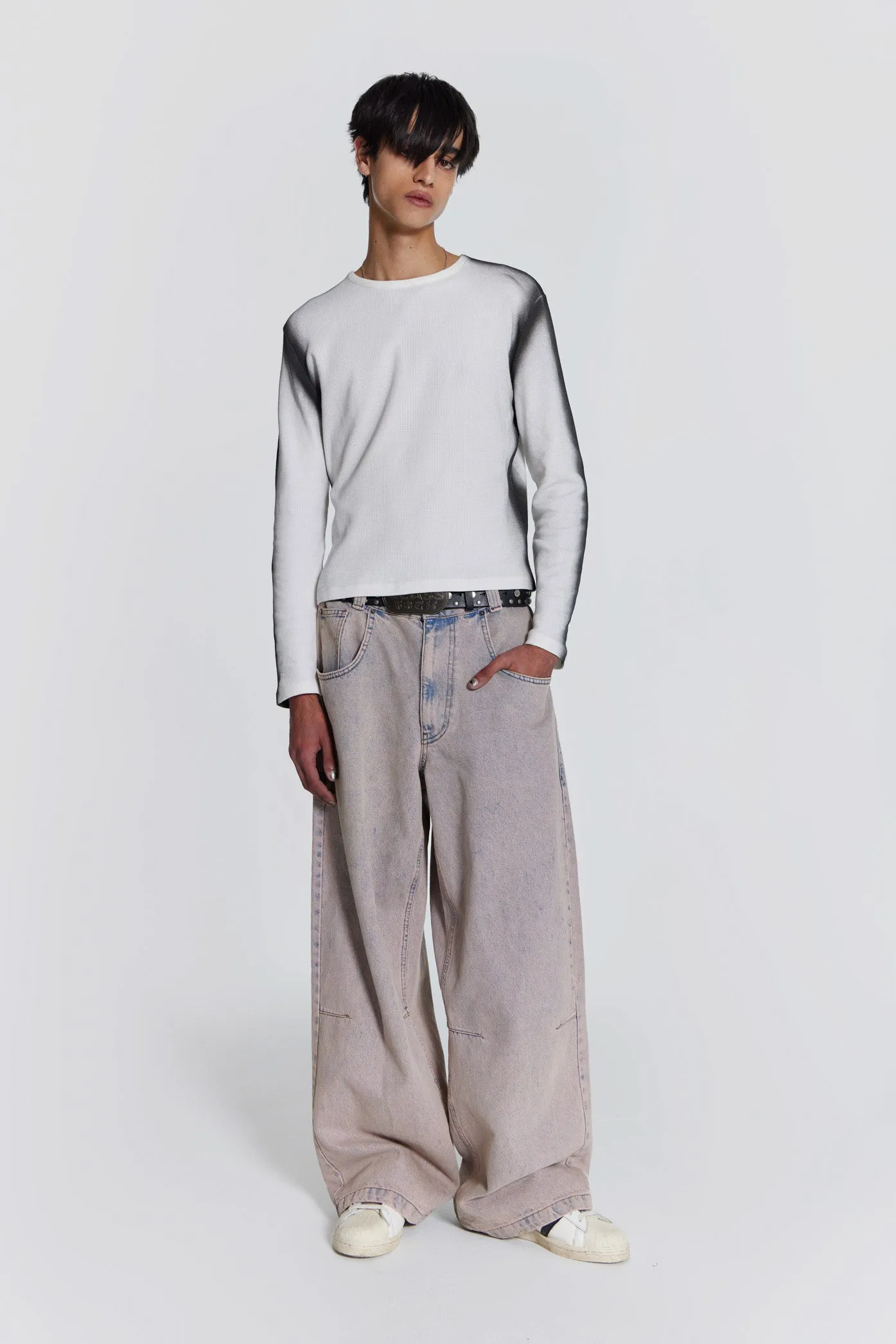 Pink Wash Acid Colossus Baggy Jeans sold by Jaded London product image thumbnail 3