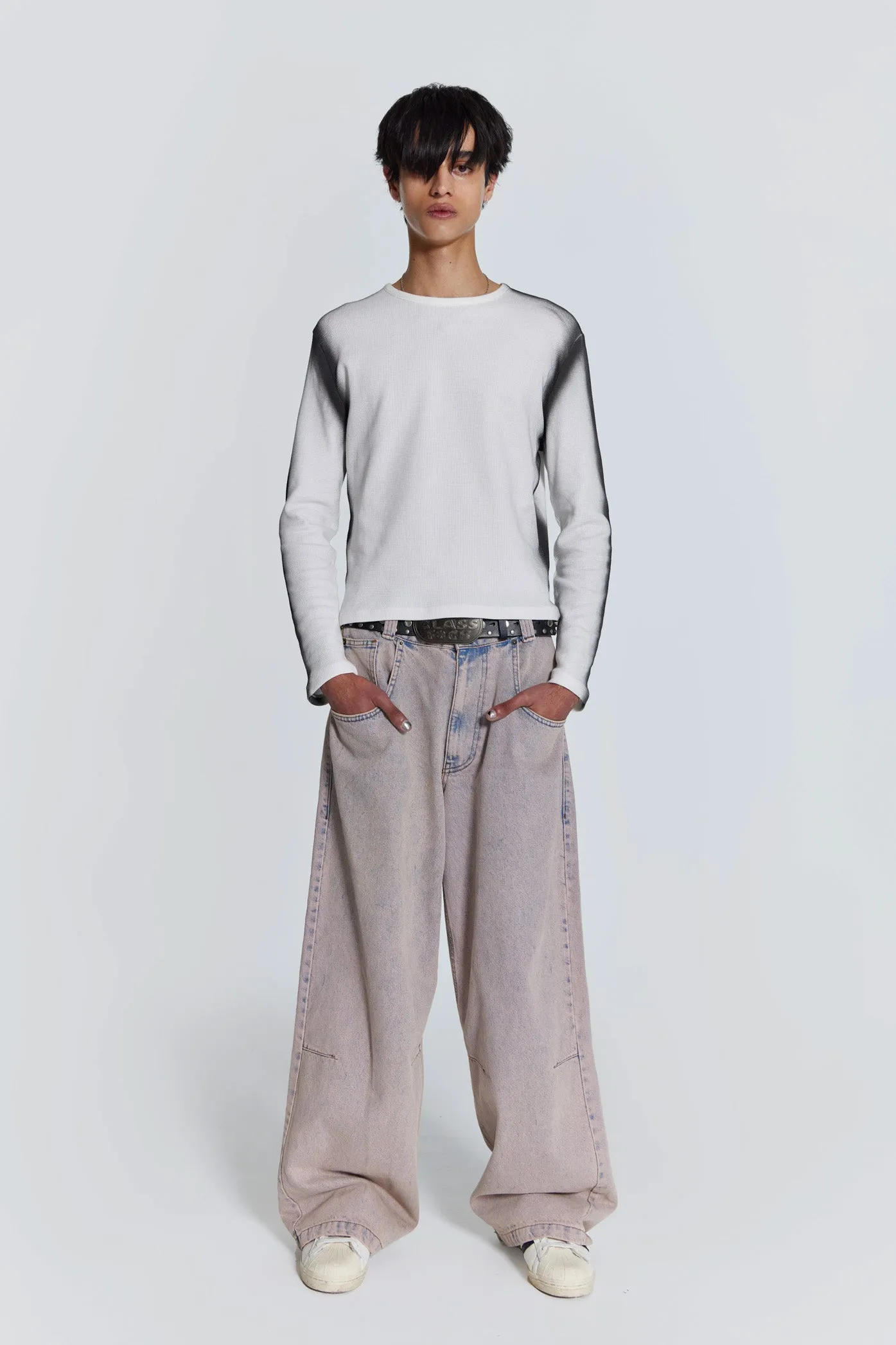 Pink Wash Acid Colossus Baggy Jeans sold by Jaded London product image thumbnail 2