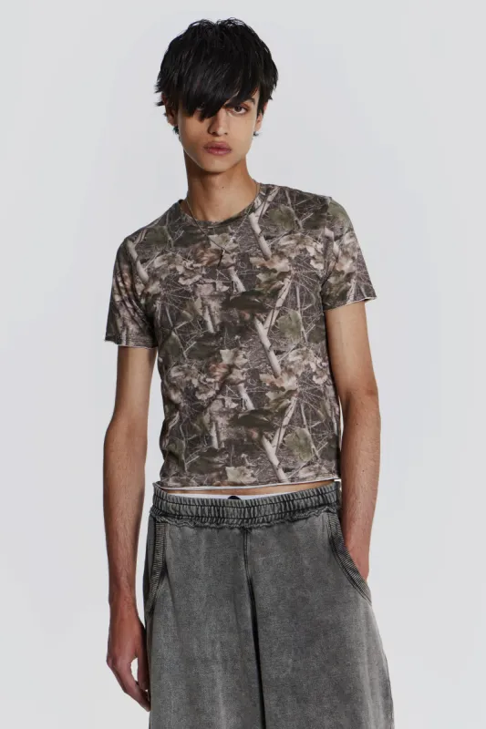 Woodland Shrunken Tee sold by Jaded London