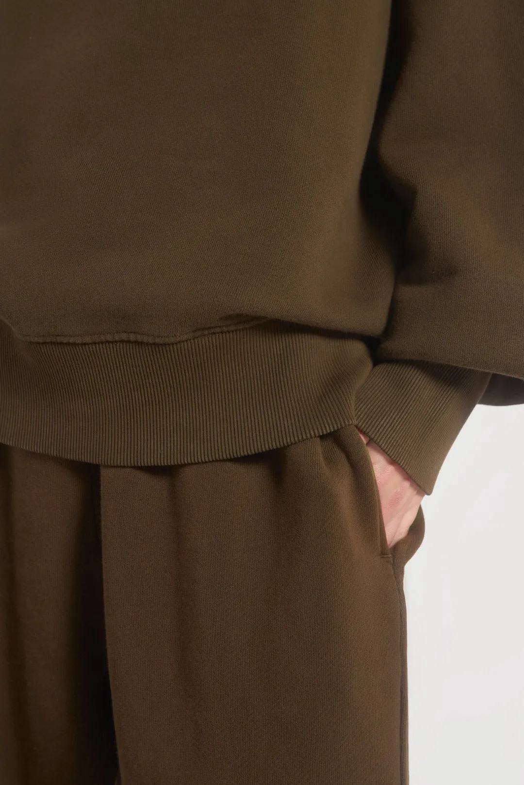 NTRLS Mocha Quarter Zip Sweatshirt sold by Jaded London product image thumbnail 5