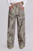 Leopard Fade Colossus Jeans sold by Jaded London