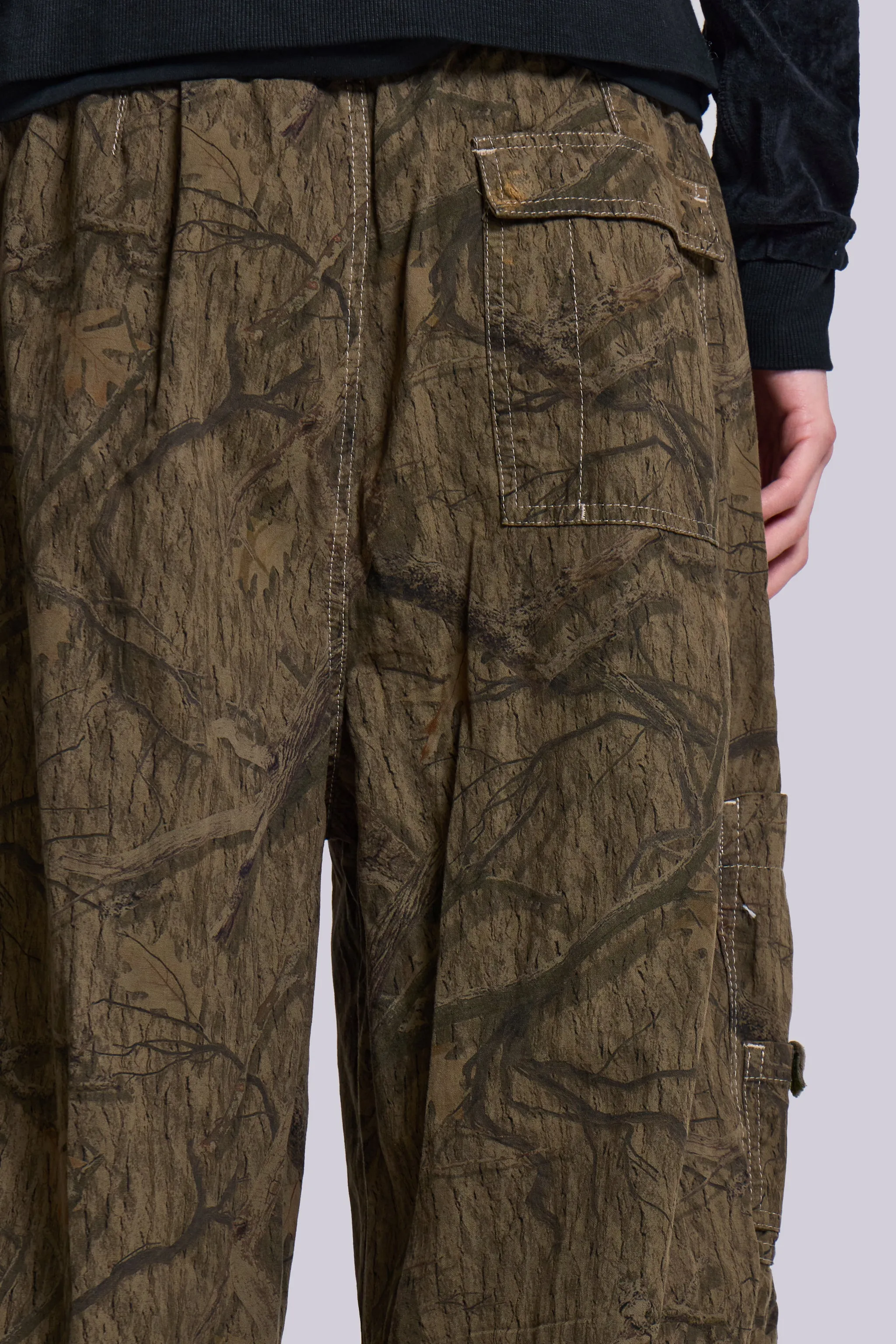 Forest Camo Parachute Pants sold by Jaded London product image thumbnail 4
