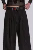 Black Pinstripe Goliath Suit Pants sold by Jaded London