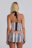 Nauti Girlfriend Stripe Corset sold by Jaded London