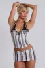 Nauti Girlfriend Stripe Corset sold by Jaded London