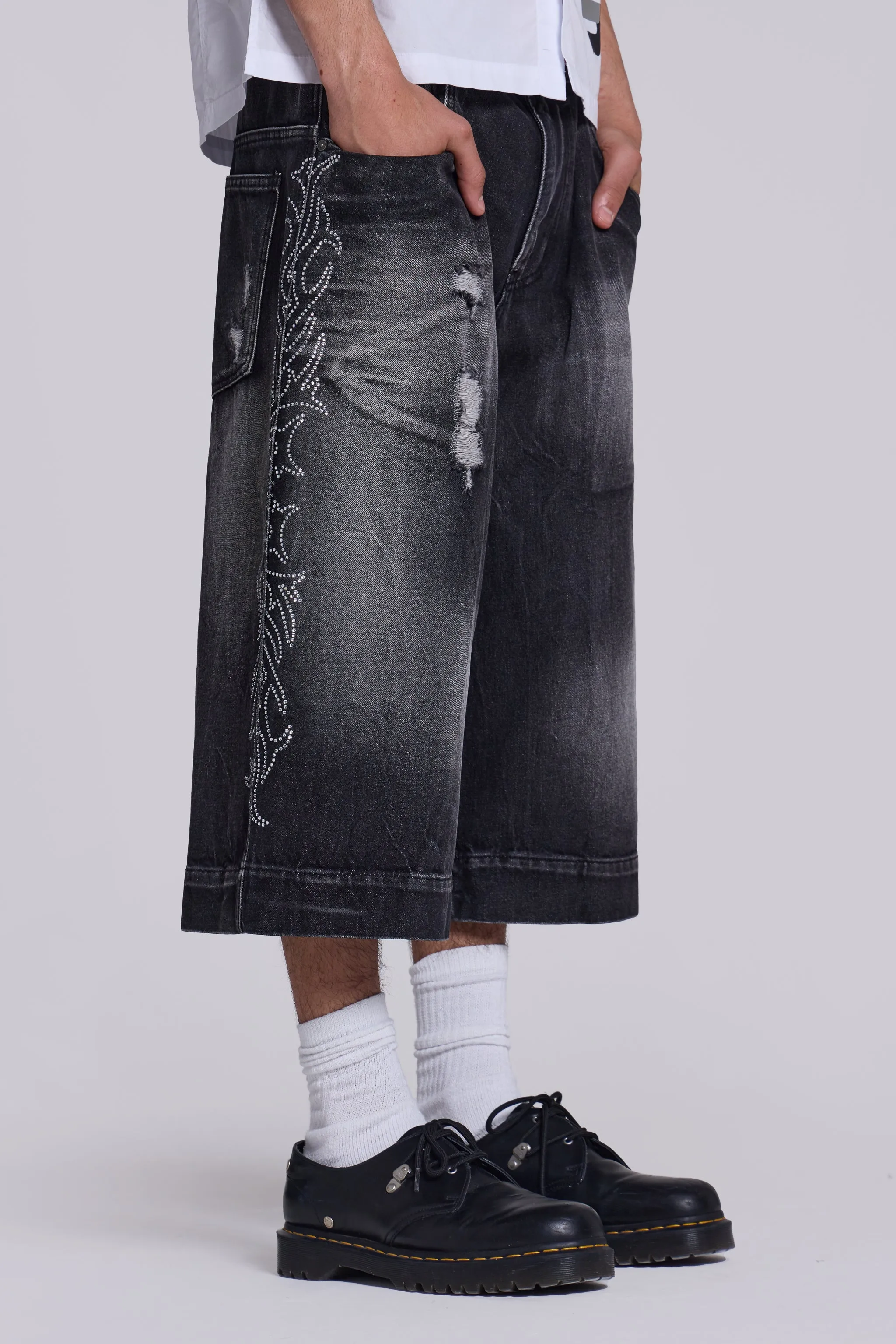 Crystalline Jorts sold by Jaded London