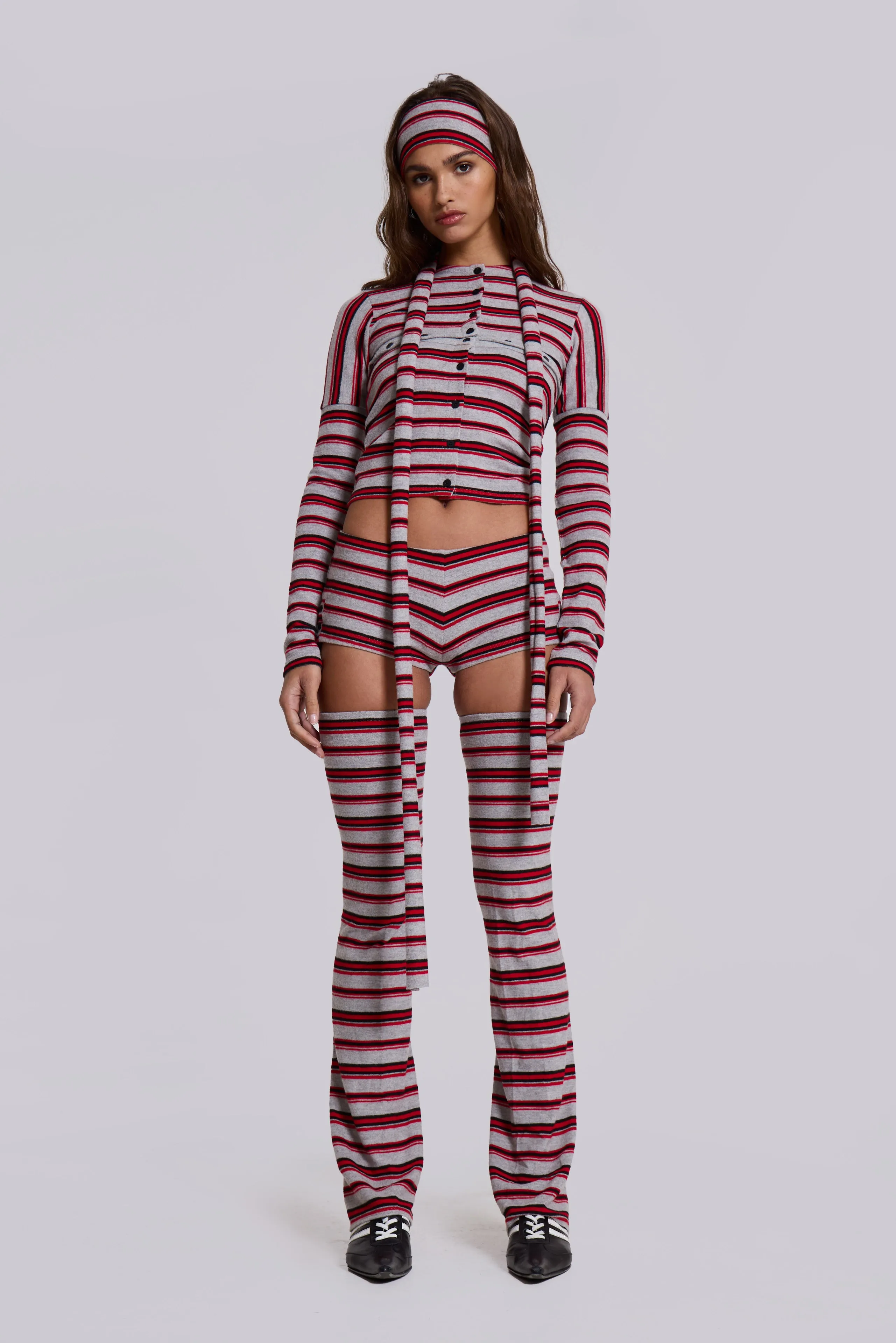 Isla Stripe 3 In 1 Cardigan sold by Jaded London product image thumbnail 4