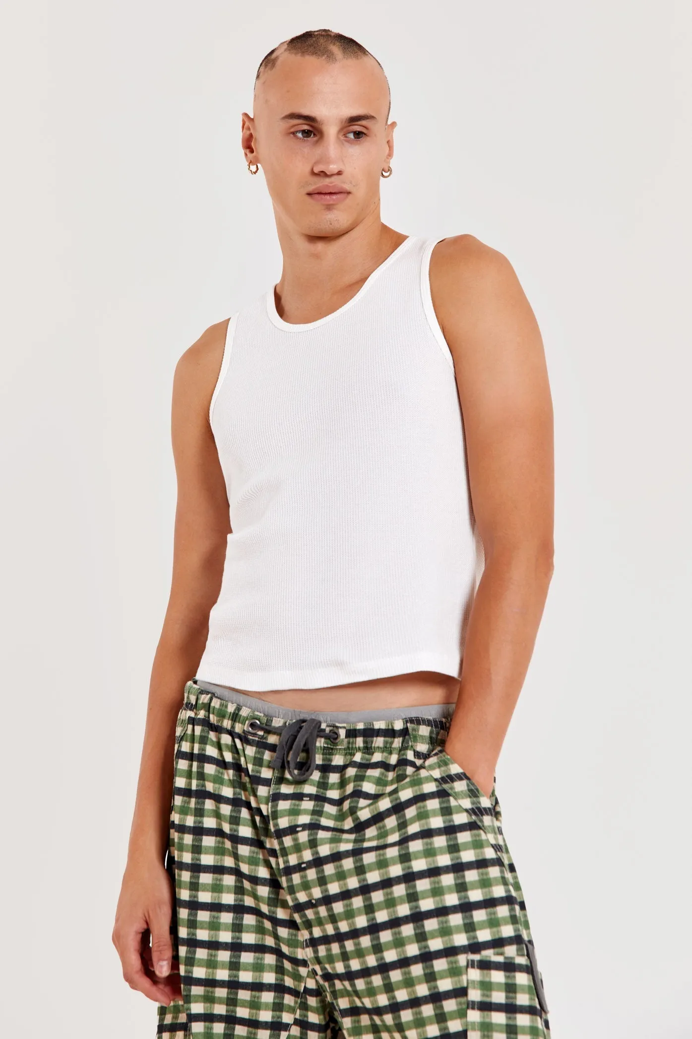 Waffle Vest sold by Jaded London