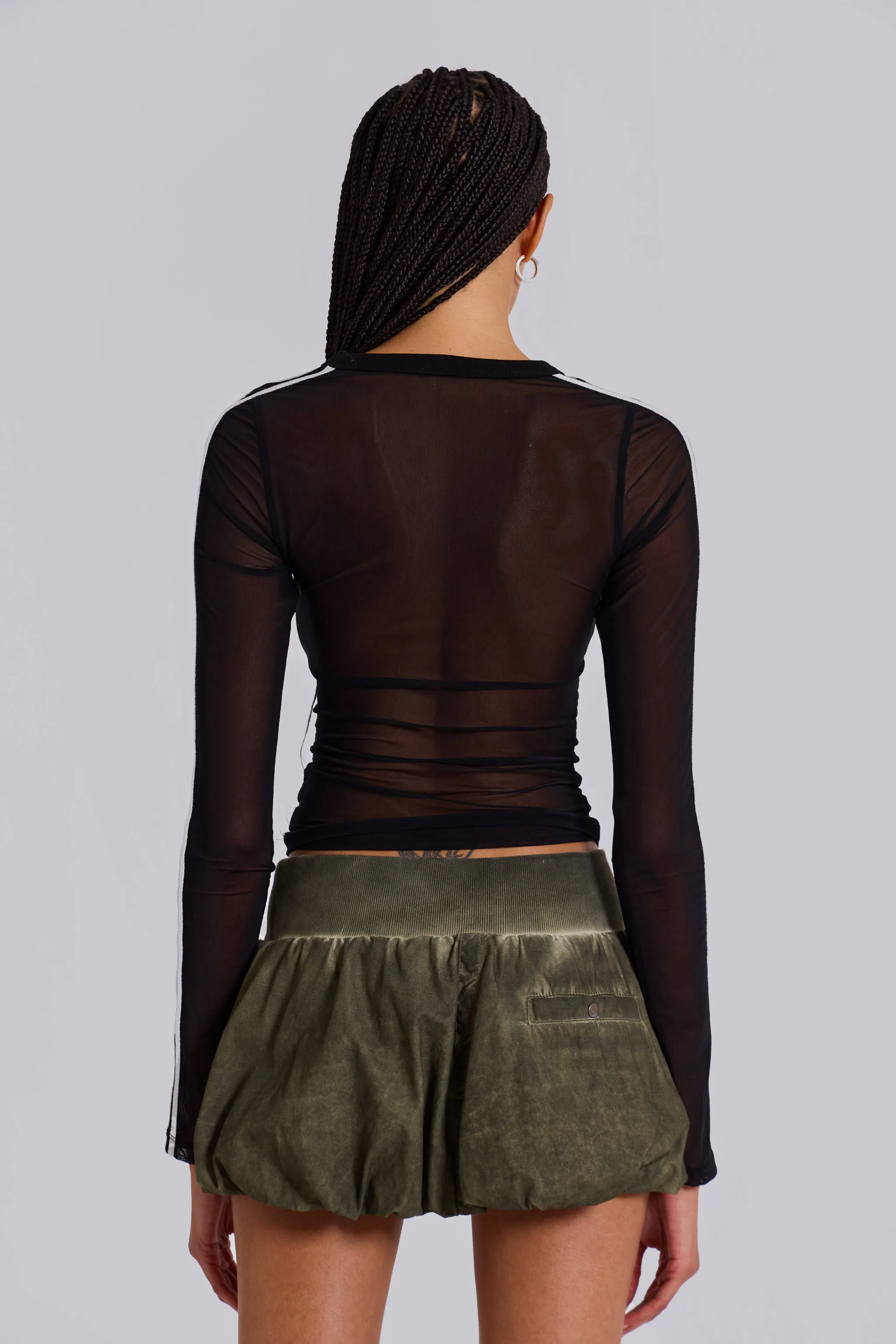 3’S A Crowd Diamante Mesh Top sold by Jaded London product image thumbnail 5
