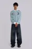 Mid Blue Crash Biker Colossus Jeans sold by Jaded London