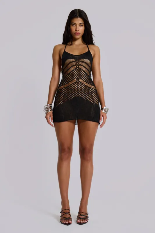 dixu backless knit mini dress Dixu Backless Knit Mini Dress