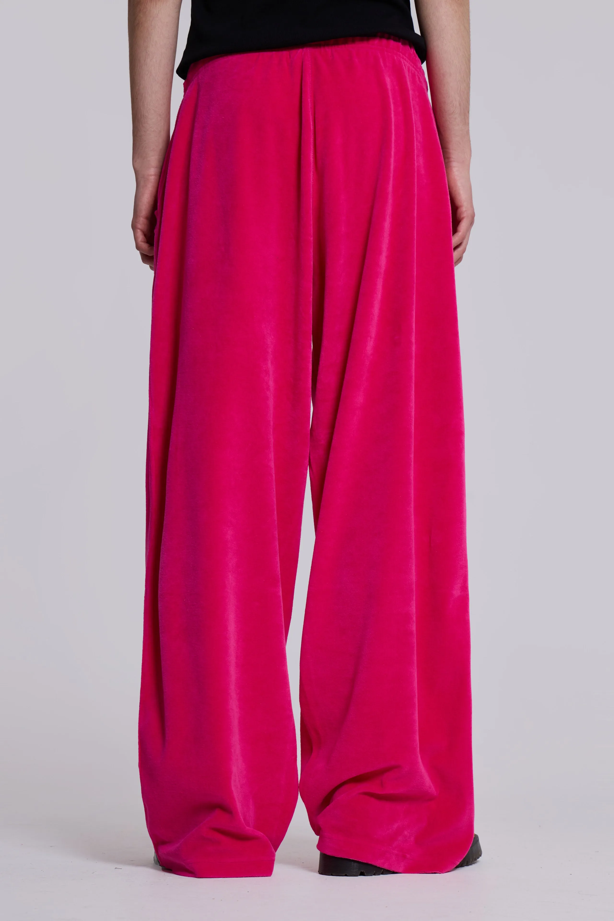 Hot Pink Velour Baggy Monster Joggers sold by Jaded London product image thumbnail 4