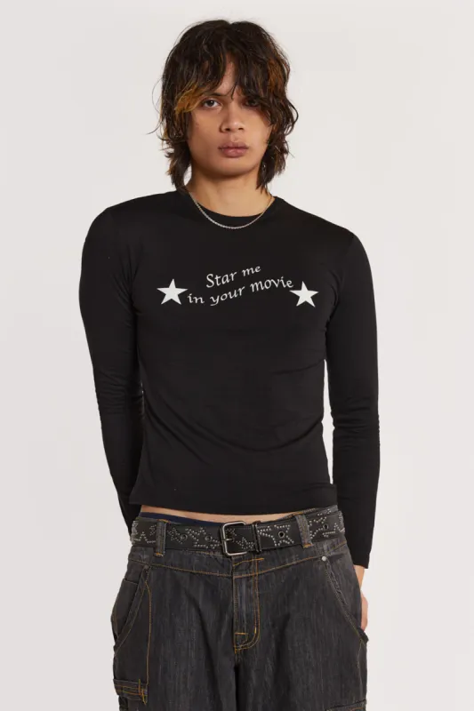 Movie Star Long Sleeve Top sold by Jaded London