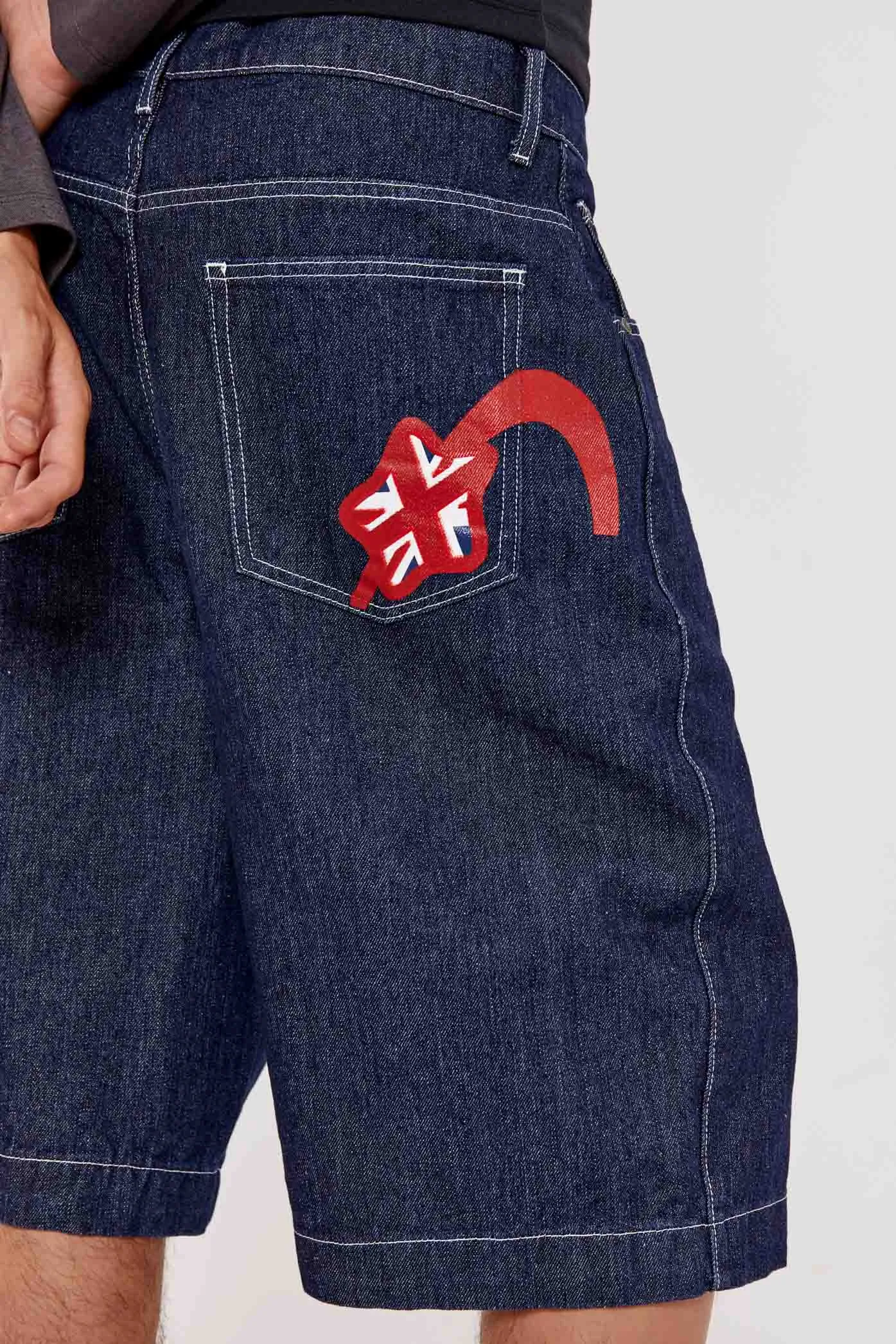 Jumbo Denim Jorts sold by Jaded London product image thumbnail 4