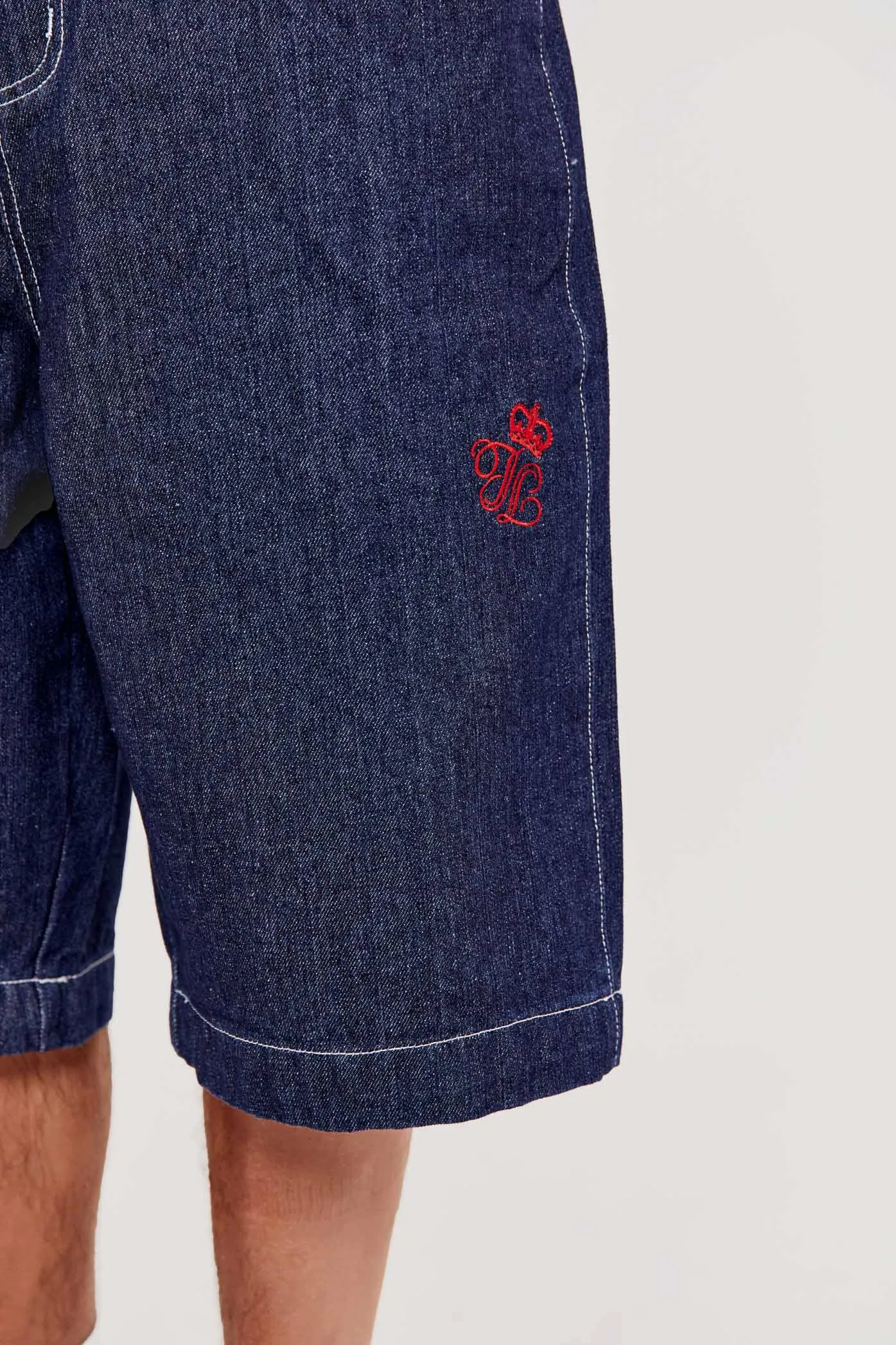 Jumbo Denim Jorts sold by Jaded London product image thumbnail 5