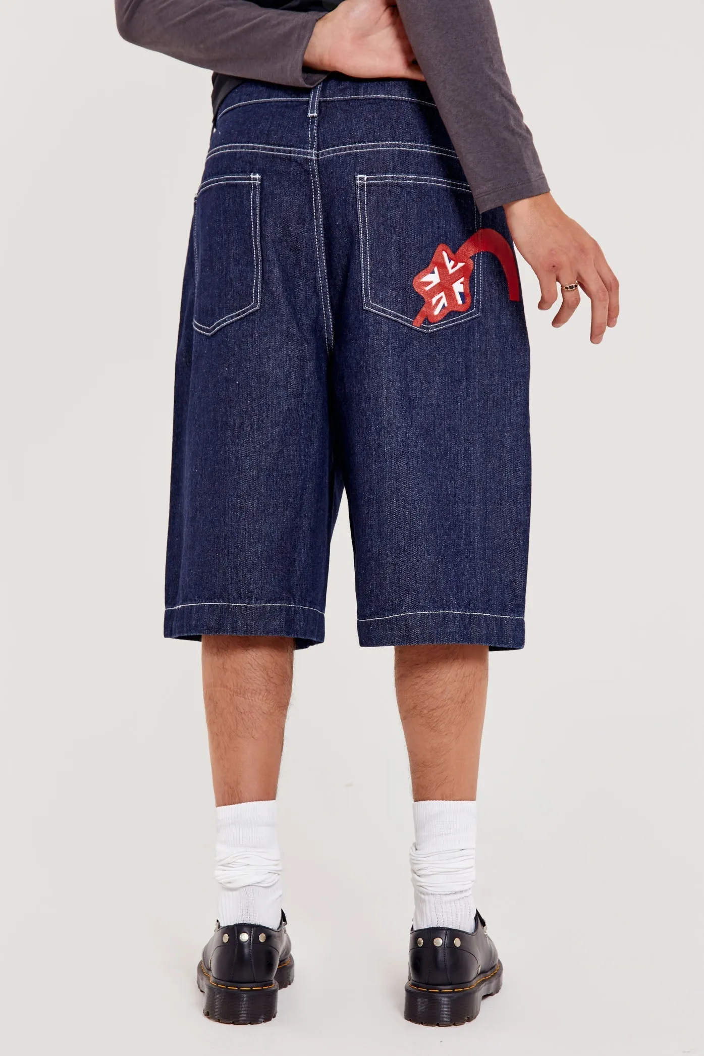 Jumbo Denim Jorts sold by Jaded London product image thumbnail 2