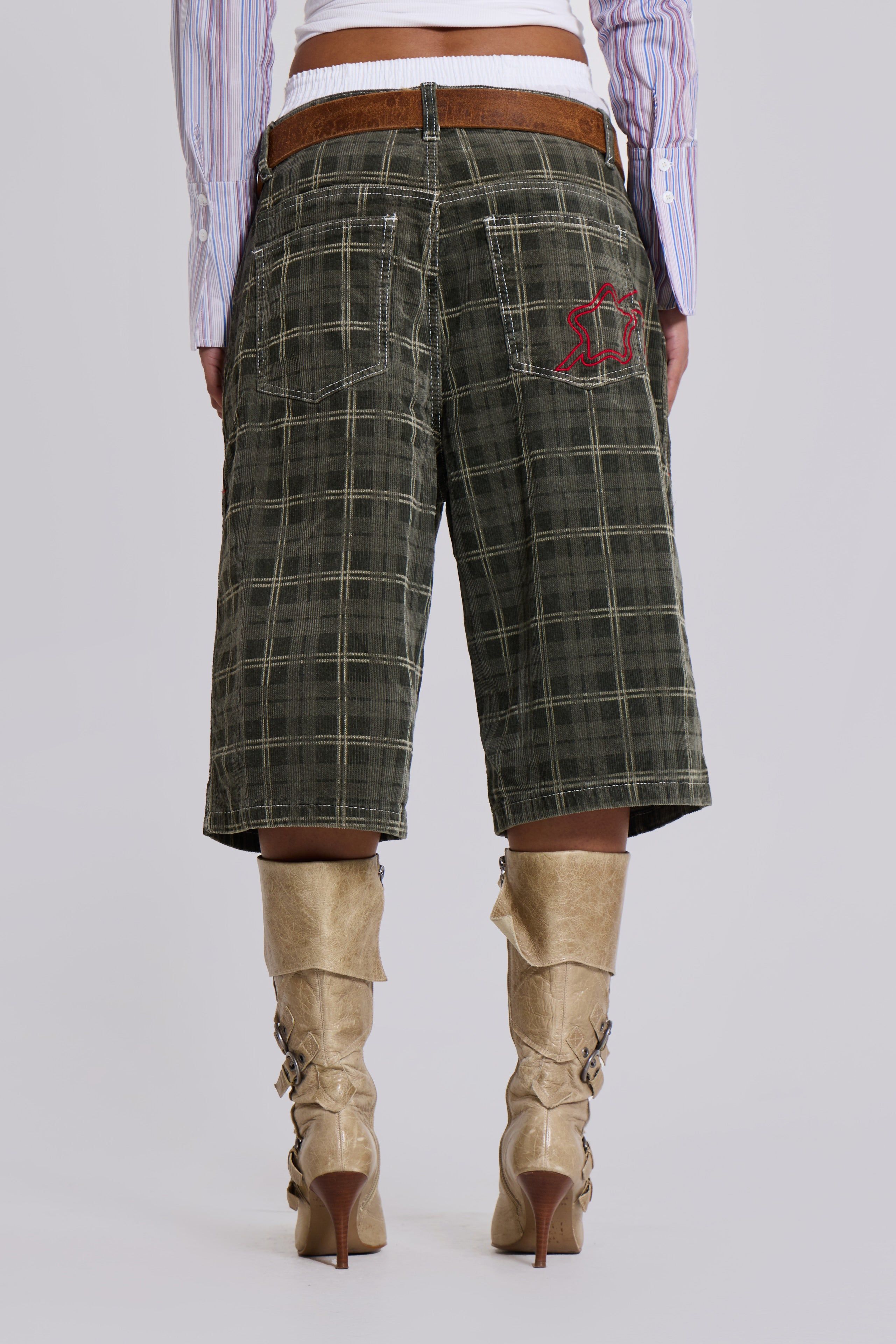 Brooklyn Cord Jumbo Jorts sold by Jaded London product image thumbnail 5