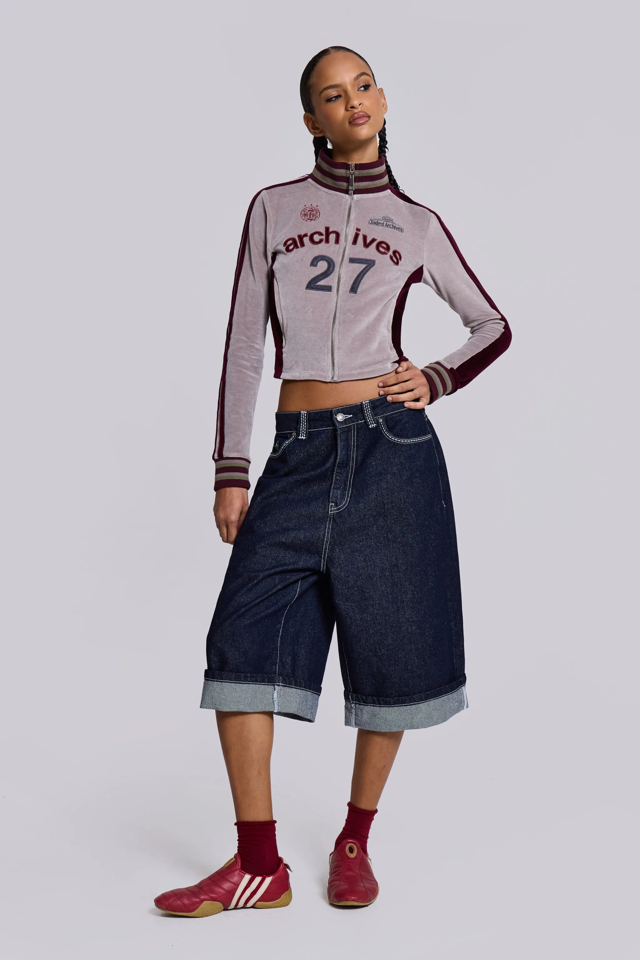 Sonic J-L Indigo Jorts sold by Jaded London product image thumbnail 2