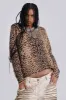 Leopard Chuck Cardigan sold by Jaded London