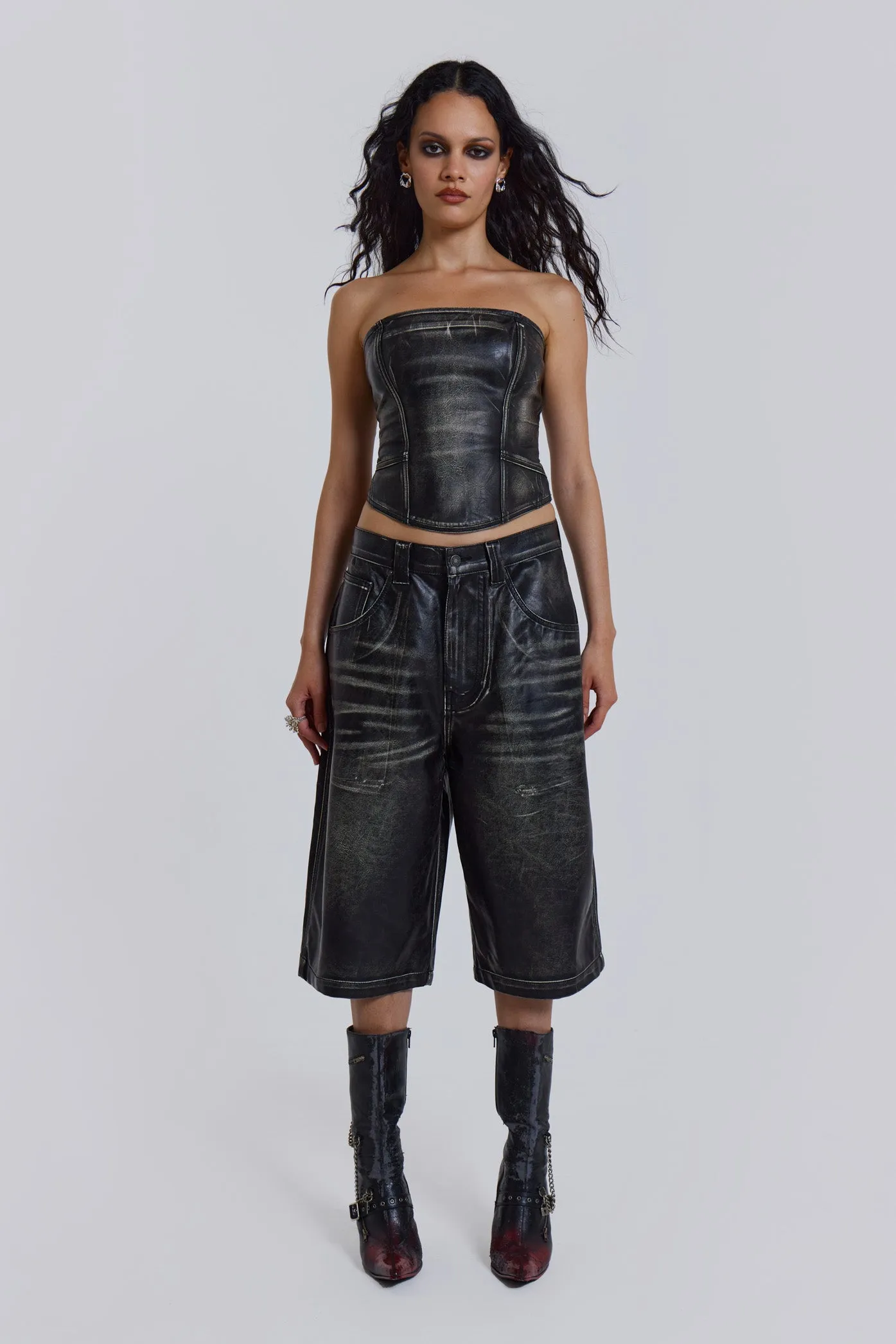 Ash Faux Leather Corset sold by Jaded London product image thumbnail 3