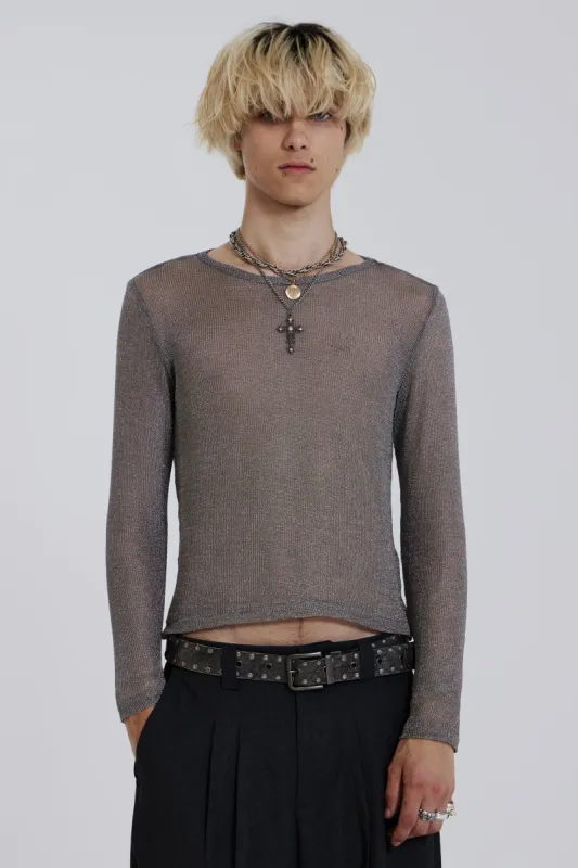 Platinum Mesh Knit sold by Jaded London