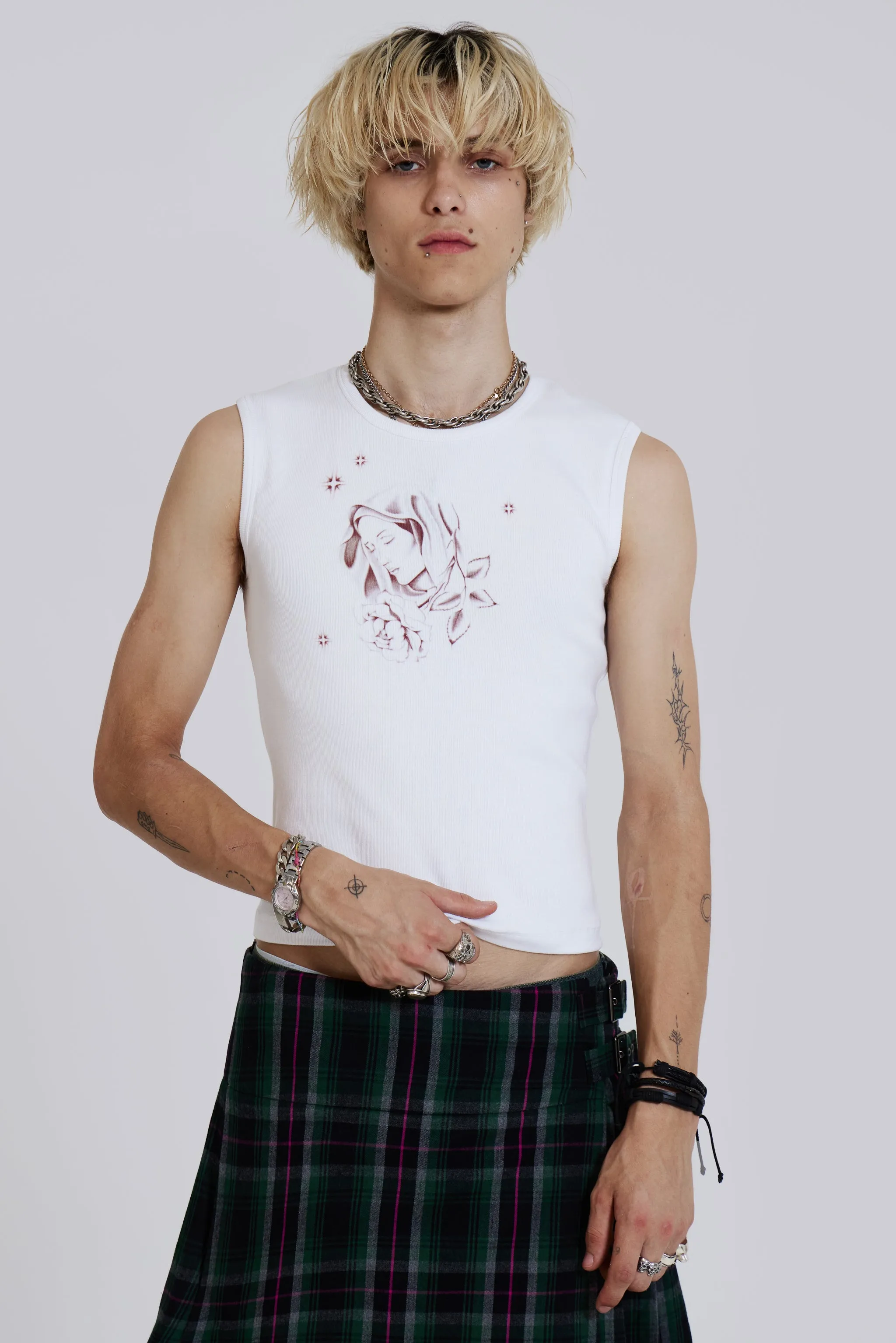 Green Check Mini Fraser Kilt sold by Jaded London product image thumbnail 5