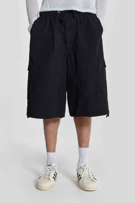 Vintage Grey Parachute Cargo Shorts | Parallel
