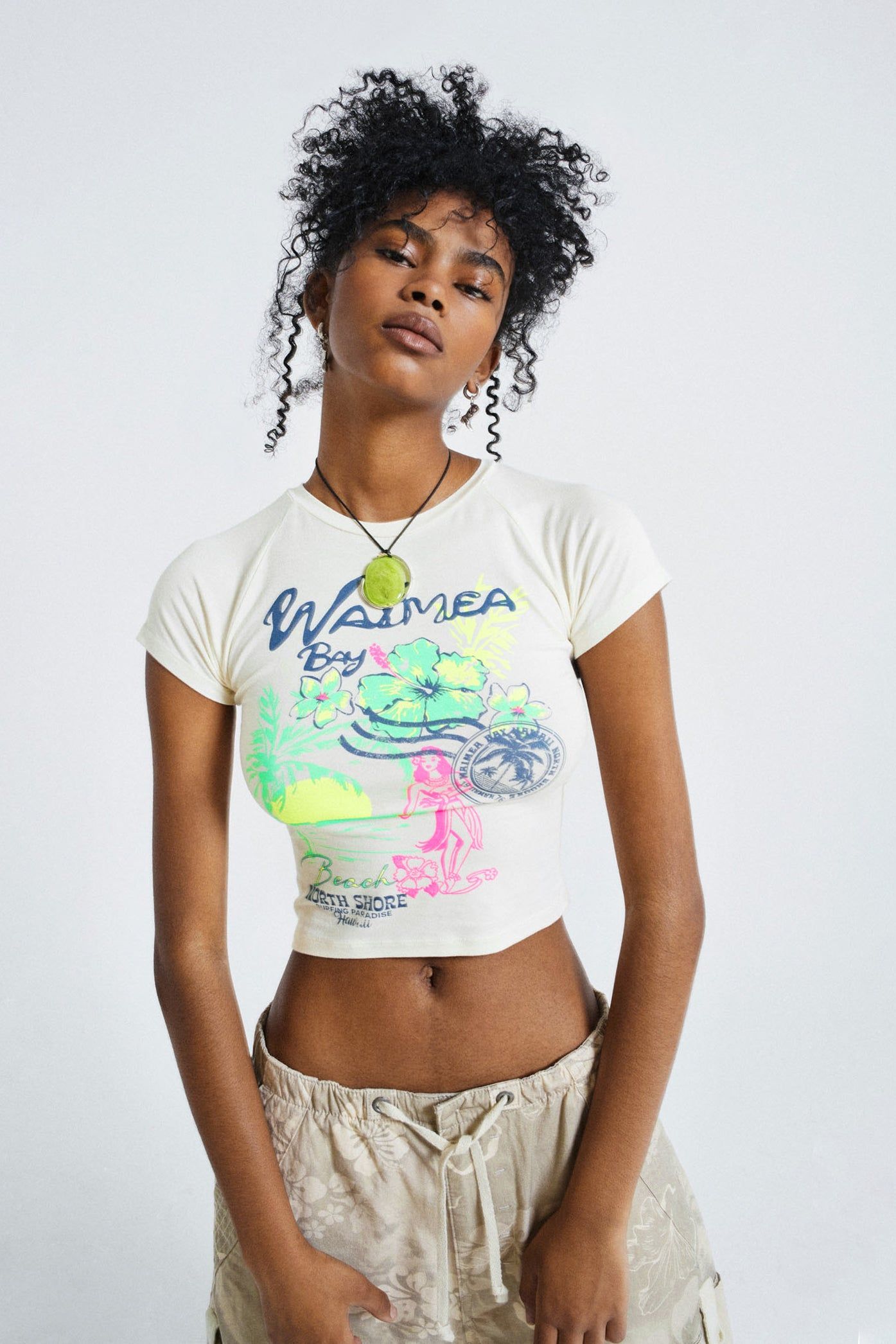 Waimea Bay Baby Tee sold by Jaded London product image thumbnail 6