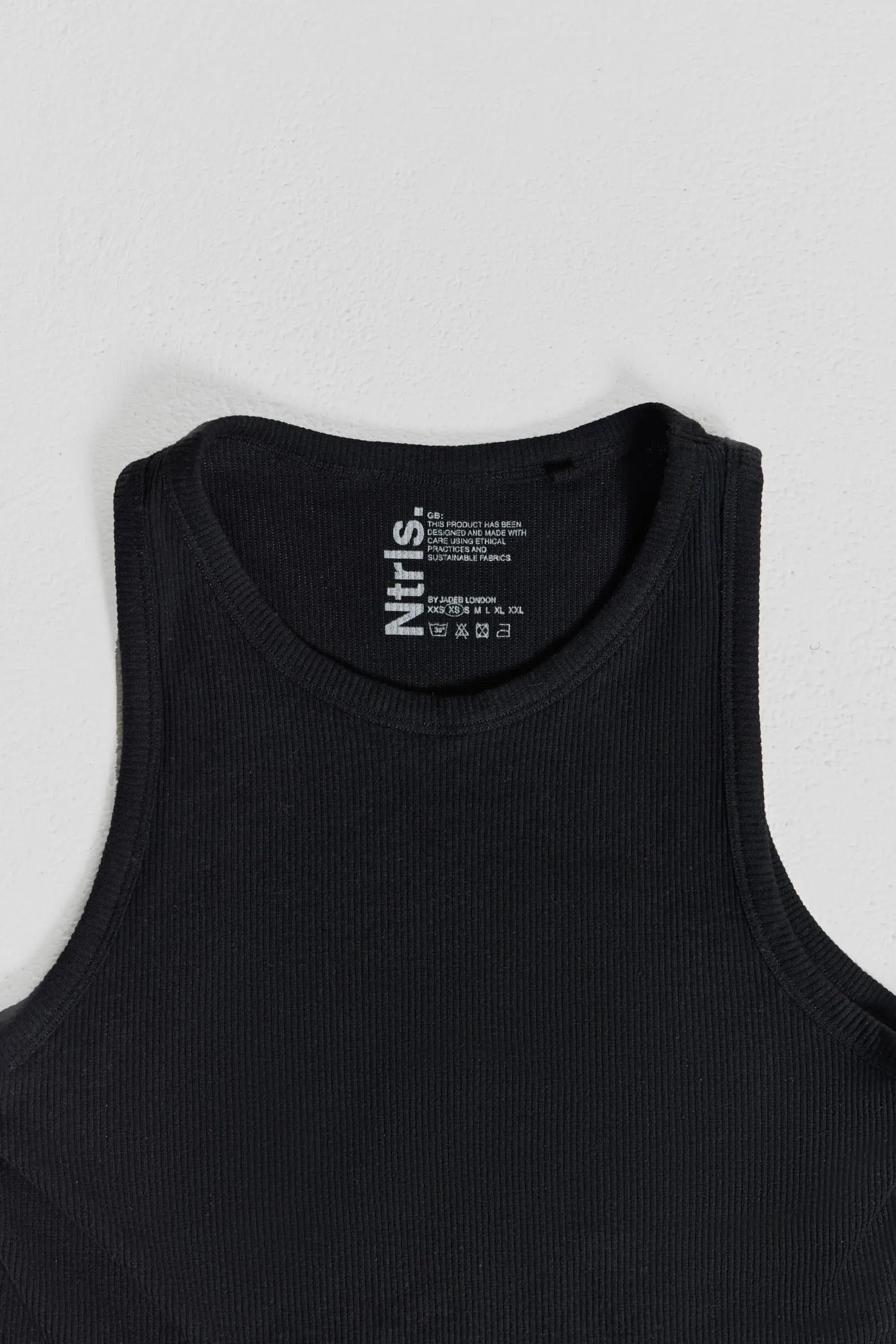 NTRLS Black Rib Vest sold by Jaded London product image thumbnail 4