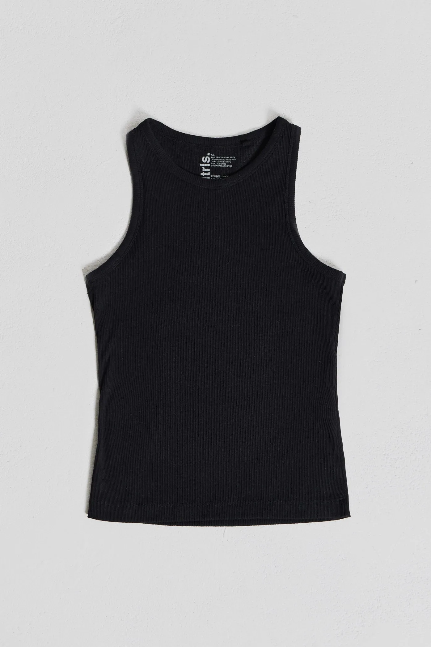 NTRLS Black Rib Vest sold by Jaded London product image thumbnail 2