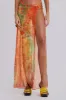 Mari Asymmetric Maxi Skirt With Rattan Trim sold by Jaded London
