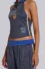 Pitchside Football Halter Polo Top sold by Jaded London