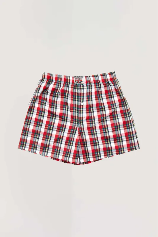 Multi Tartan Boxer Short sold by Jaded London