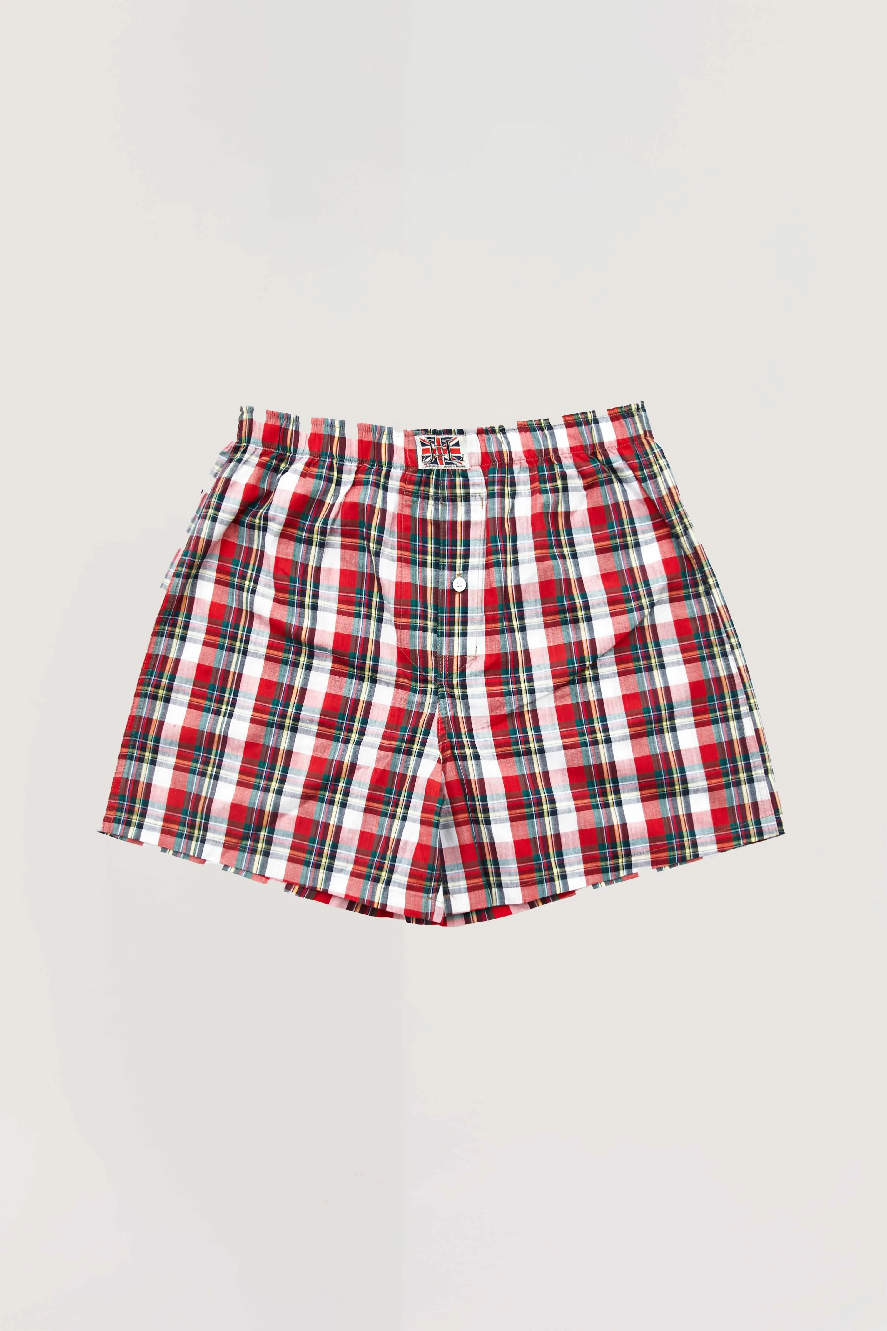 Multi Tartan Boxer Short sold by Jaded London