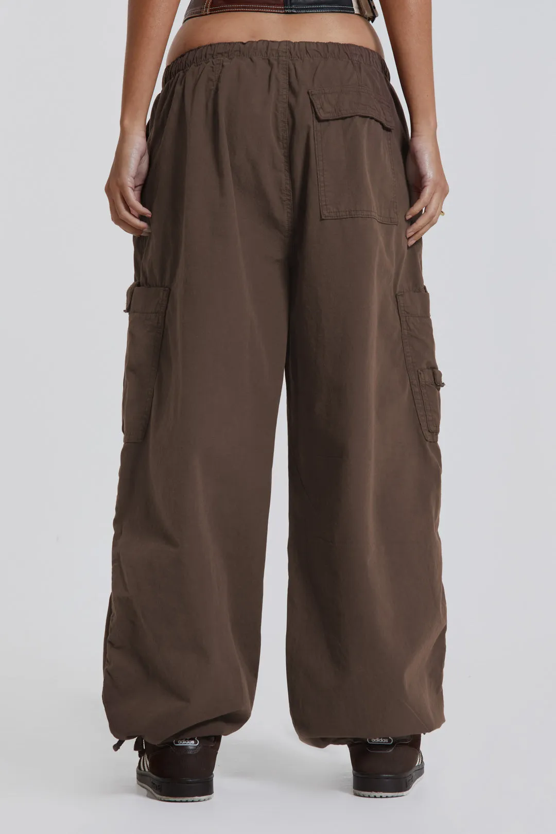 Brown Parachute Cargo Pants sold by Jaded London product image thumbnail 3