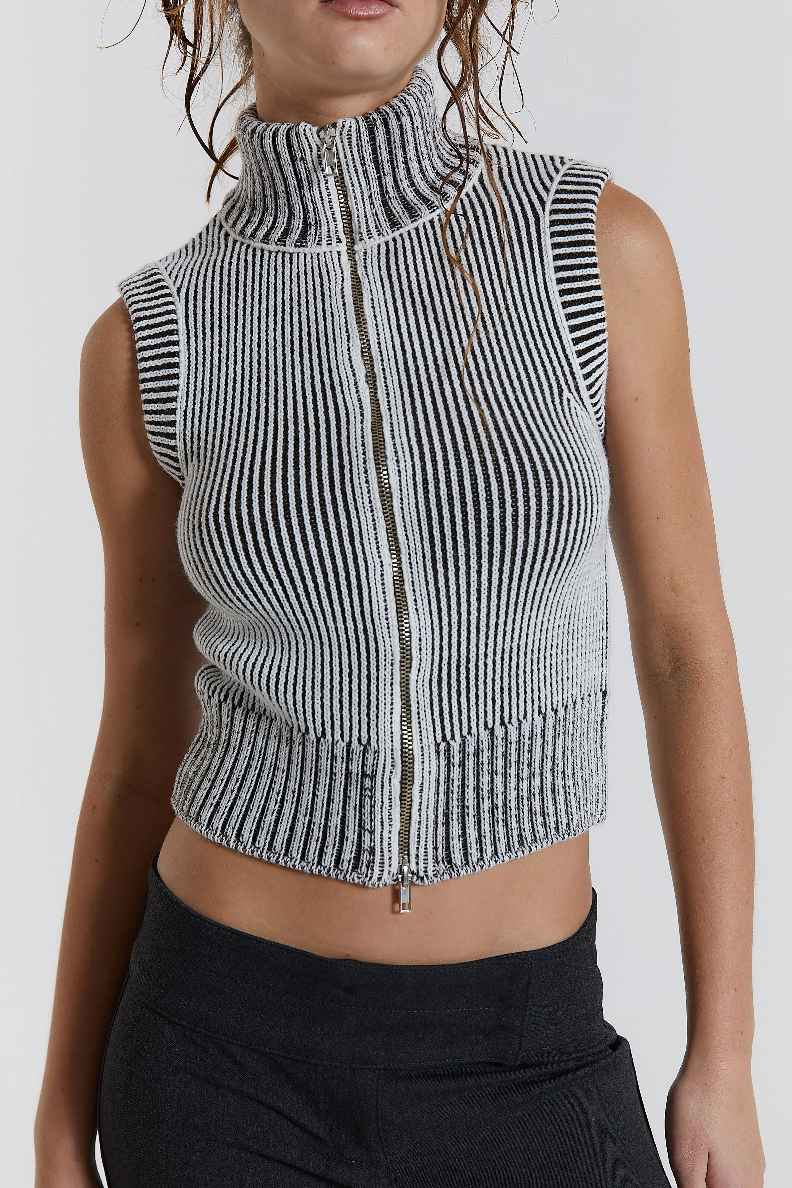 Maddox Sleeveless Knitted Top sold by Jaded London product image thumbnail 4