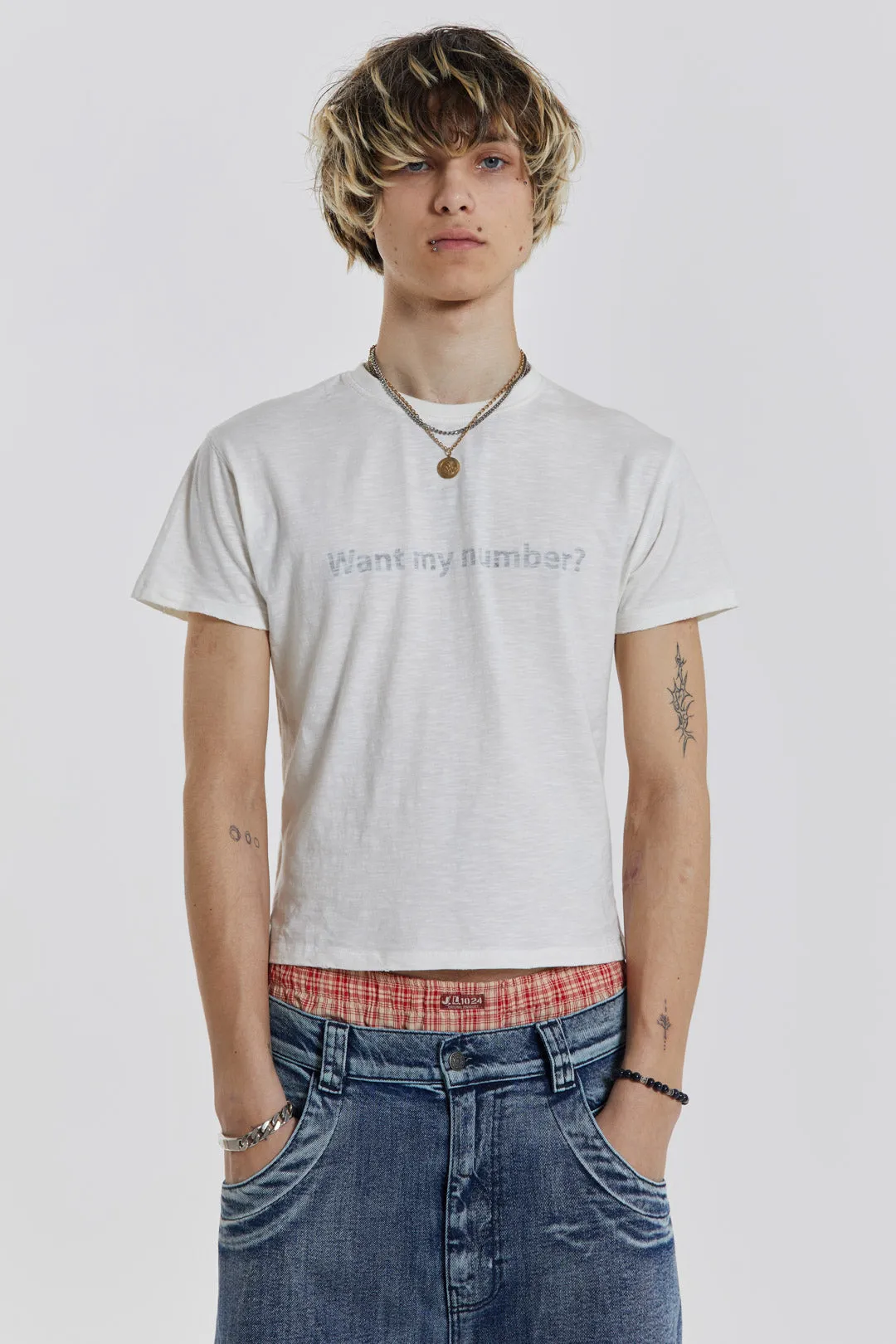 Want my number? Tee sold by Jaded London