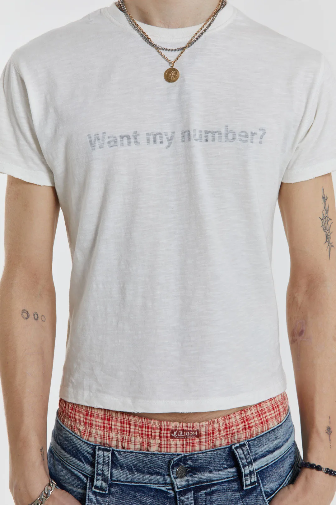 Want my number? Tee sold by Jaded London product image thumbnail 2