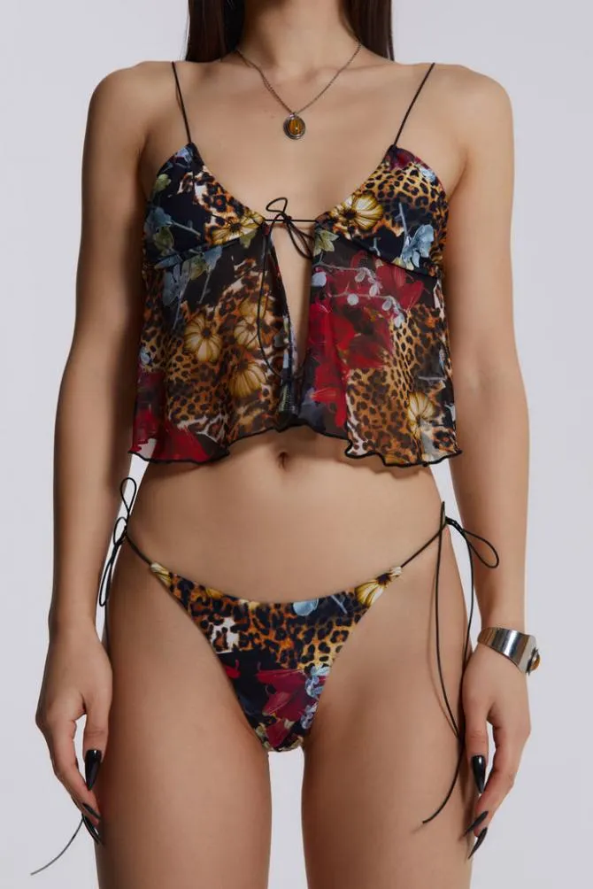 Antoinette Micro Tie Side Bikini Bottoms sold by Jaded London