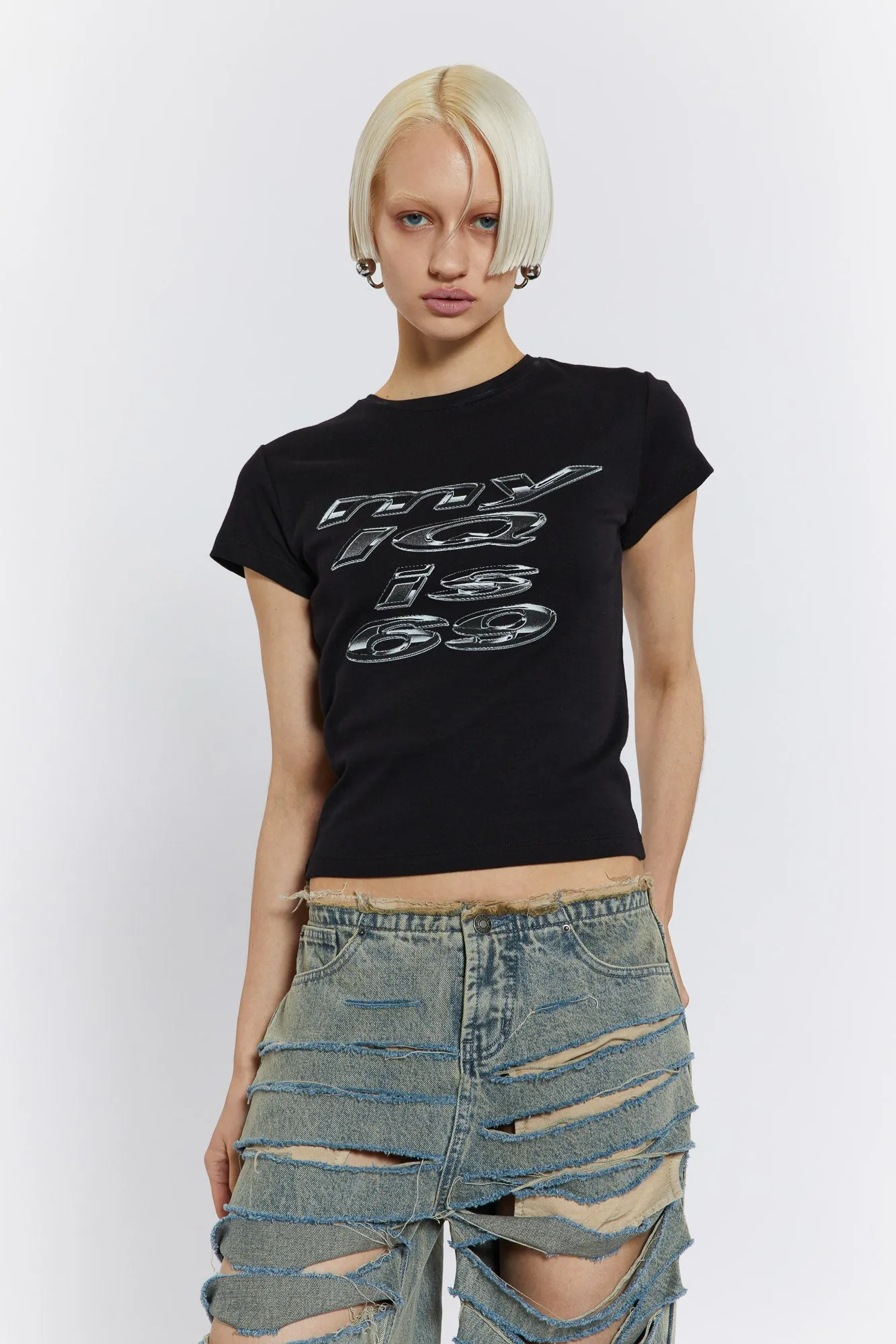 トップス jaded london thermal tee IQ 69 Tee | Parallel