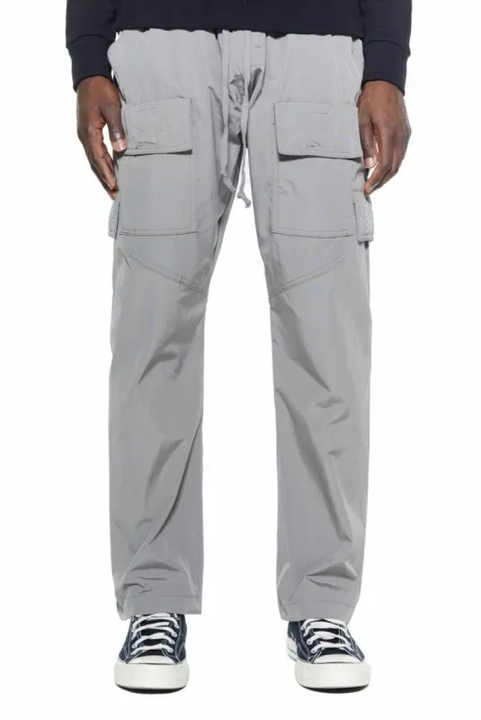 Ash Grey Trail Cargo Trousers sold by Jaded London